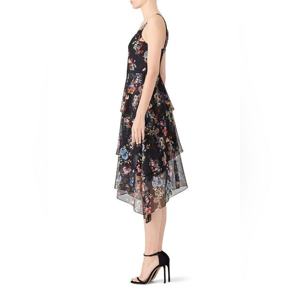 Slate & Willow Trifecta Tiered Floral Midi Dress - Picture 4 of 5